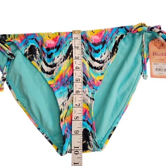 Bright Multicolor Halter Tankini Swimsuit With Tie-Side Bikini Bottoms‎ Size S - Picture 16 of 16